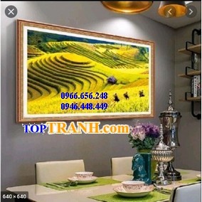 Tranh thêu ruộng bậc thang